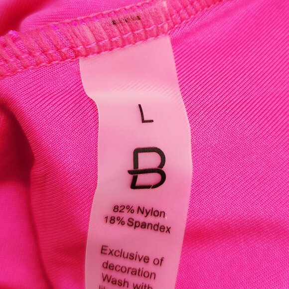 Two-Piece Bikini Set Swimsuit Crisscross Back Design High Waist Bottoms Size L - Picture 2 of 6